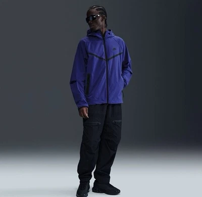 NWT Nike Tech Woven Full Zip Jacket Men's Size Small Deep Night/Black HM7151-539 - Image 1 of 4