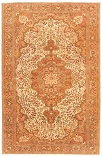 6'5" x 9'11" Vintage Hand Knotted Area Rug Traditional Oriental Wool Carpet