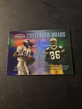 1999 Contenders SSD Quads Randy Moss Cris Carter Brett Favre Freeman CQ-3