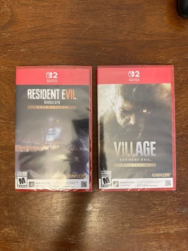 Resident Evil 7 Biohazard + Resident Evil 8 Village Nintendo Switch 2 NEW SEALED