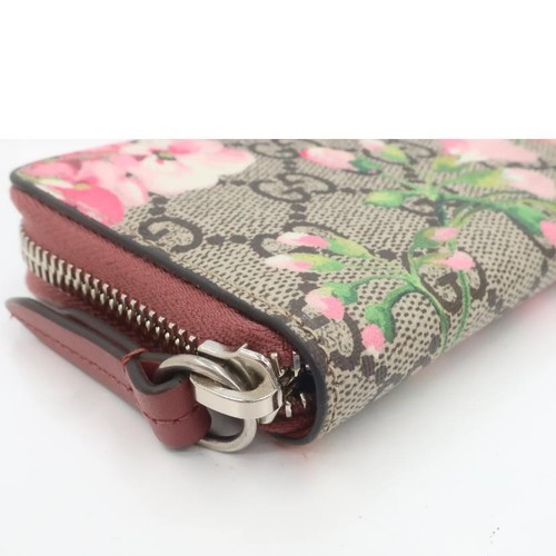 Gucci GG Blooms Coin Case Flower Card Case Color Floral Pink W/Storage Bag Used - Picture 3 of 8