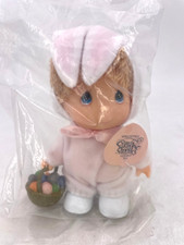 Precious Moments Easter Bunny Doll w/Easter Basket 5.5" 3232