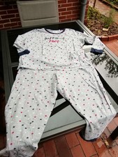 C&A Lingerie Jersey Schlafanzug Pyjama Homewear Anzug grau  Sternchen XXL 46/48