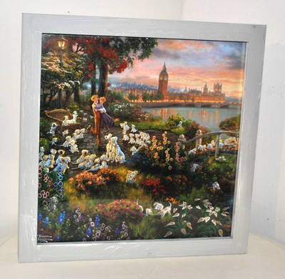 Thomas Kinkade Disney Print - '101 Dalmatiner' Historic London - Deko GC