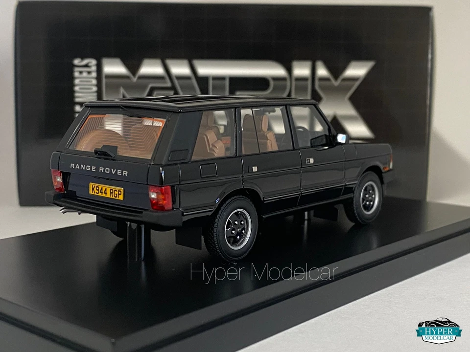 MATRIX SCALE MODELS 1/43 LAND ROVER RANGE ROVER VOGUE LSE 1992 BLACK MX41208-033 - Immagine 3 di 3