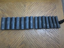 Matco Tools 15-pc. 12 Drive Metric Deep Impact Socket Set - 6-pt.