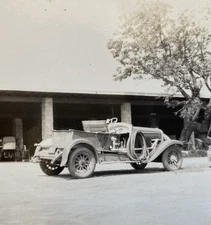 Antique Car Titled Fire Engine in Millbrook Antique Vintage Photo Small Snapshot