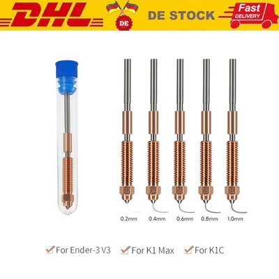 0.4mm K1C Nozzle Quick-Swap for Ender-3 V3 K1C K1 Max 3D Printer Accessories DE