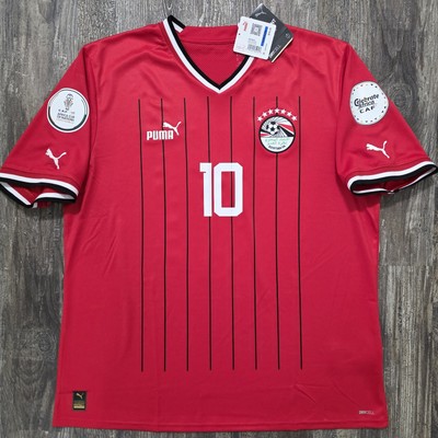 2024 Puma Egypt Home Soccer Jersey Mohamed Salah Men XL Africa Cup