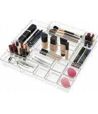 Clear Acrylic Makeup Organizer and Make Up Storage for Vanity - 4 Sizes Multi...