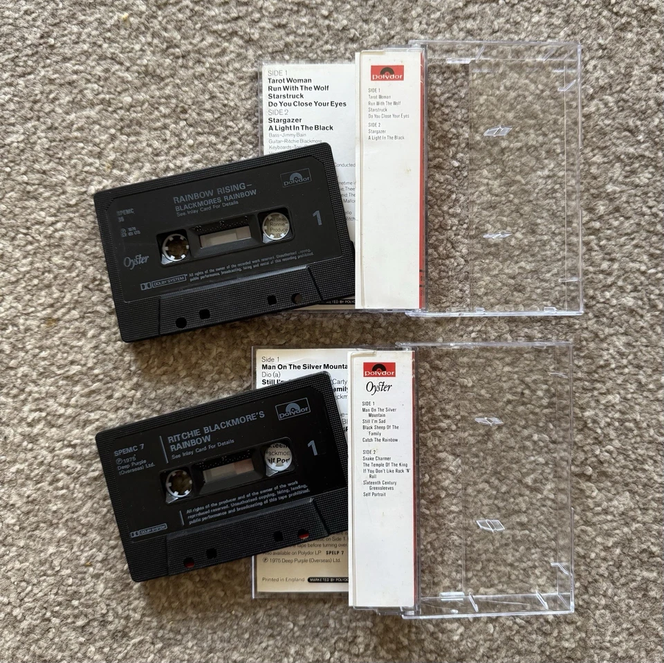 RITCHIE BLACKMORE'S RAINBOW CASSETTE TAPES Oyster Label X 2 Bundle - Image 2 of 3