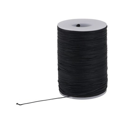 CNBTR Round Waxed Thread for Leather Sewing - Wax String Black