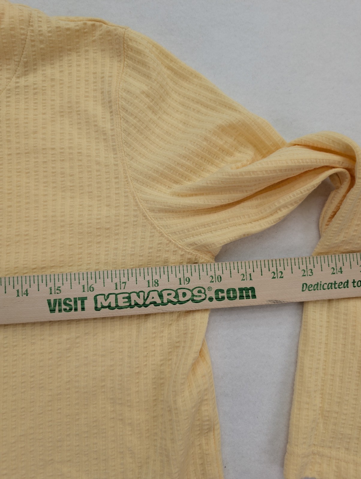 Christopher & Banks Women's Sweater Size M Yellow Lightweight Stretch Knit Bee