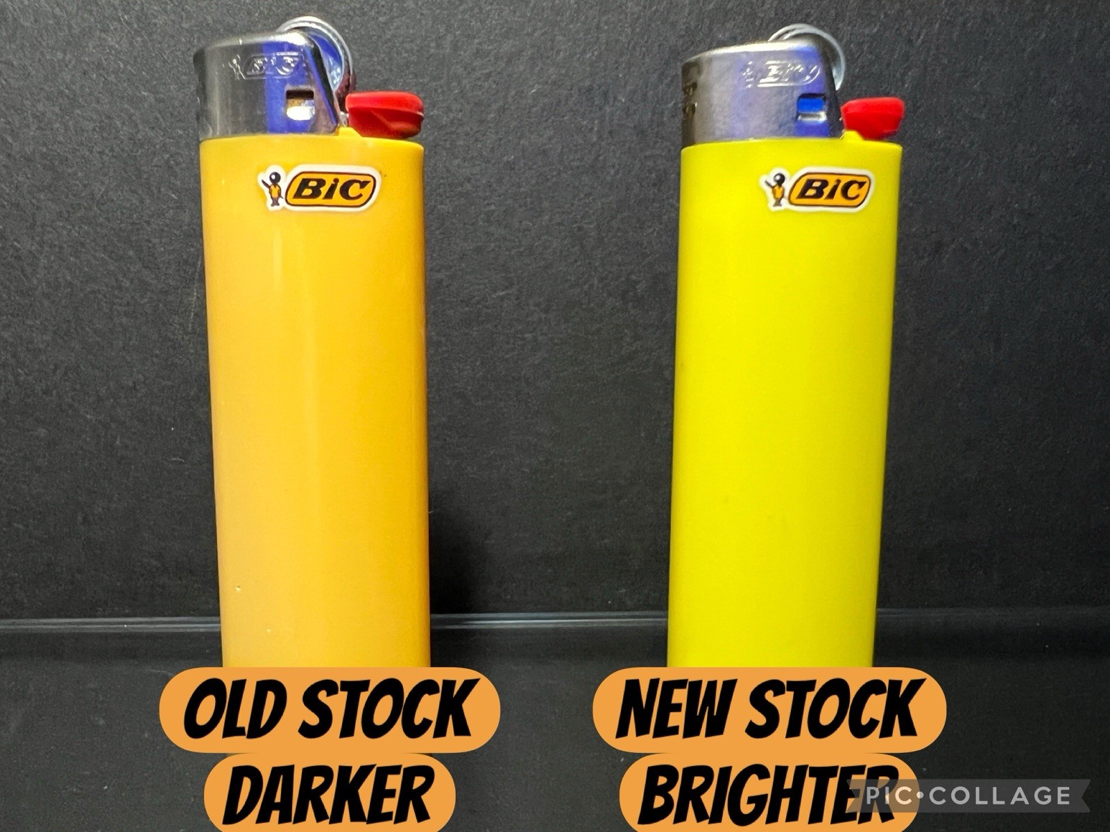 Bic New Old Stock Yellow Set Of 3 Lighters