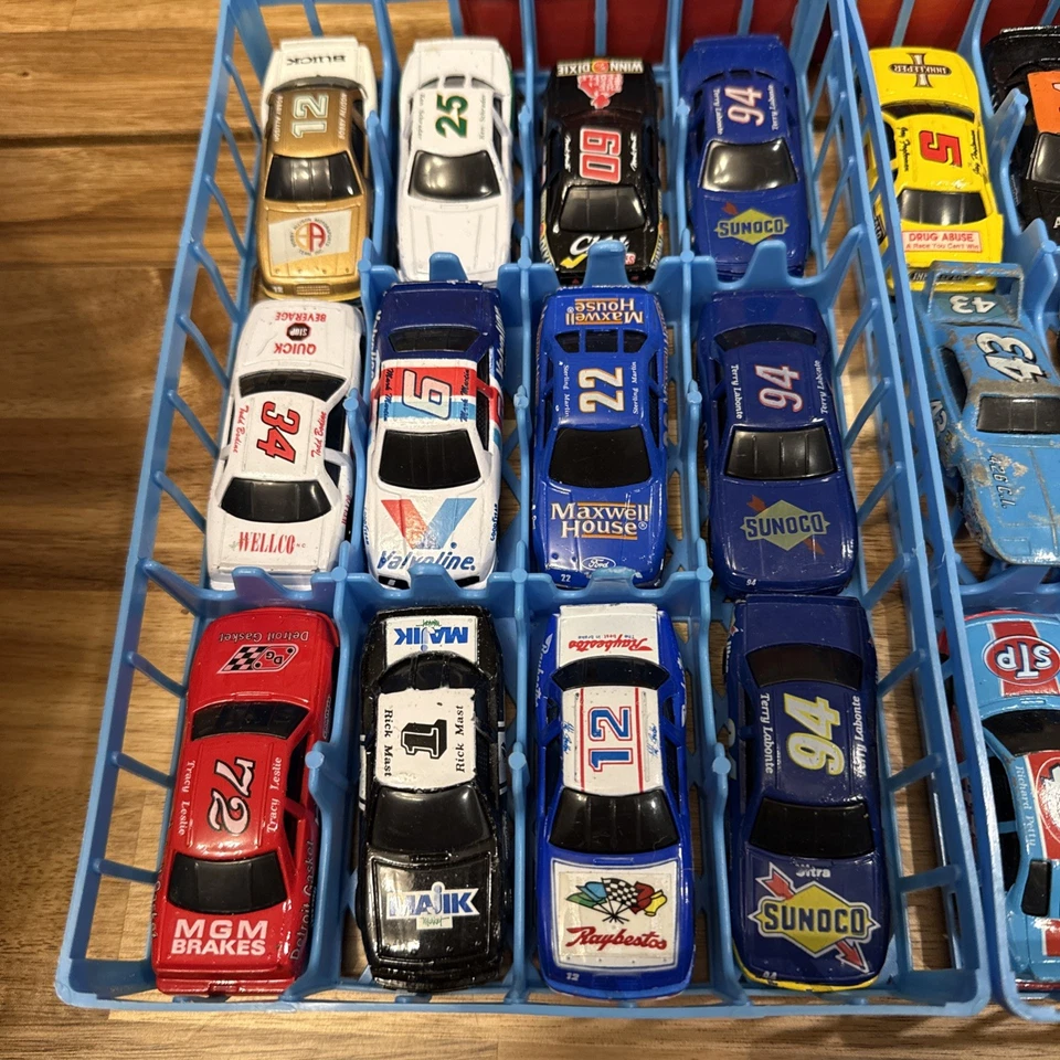 VintAGE Matchbox Hot wheels micro machines diecast Racing Cars nascar Lot Of 63 - Image 2 of 4