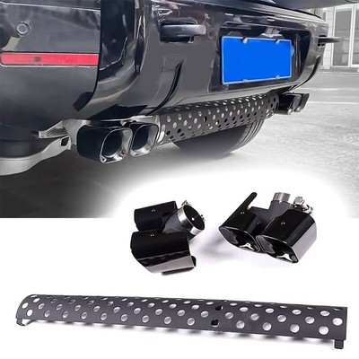 Khan Look Black Tail Pipe Throat for Defender 90 110 130 2020-2025(3.0L)