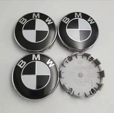BMW Radnabendeckel 68 mmFelgendeckel DeckelFelgenkappen Nabendeckel schwarz