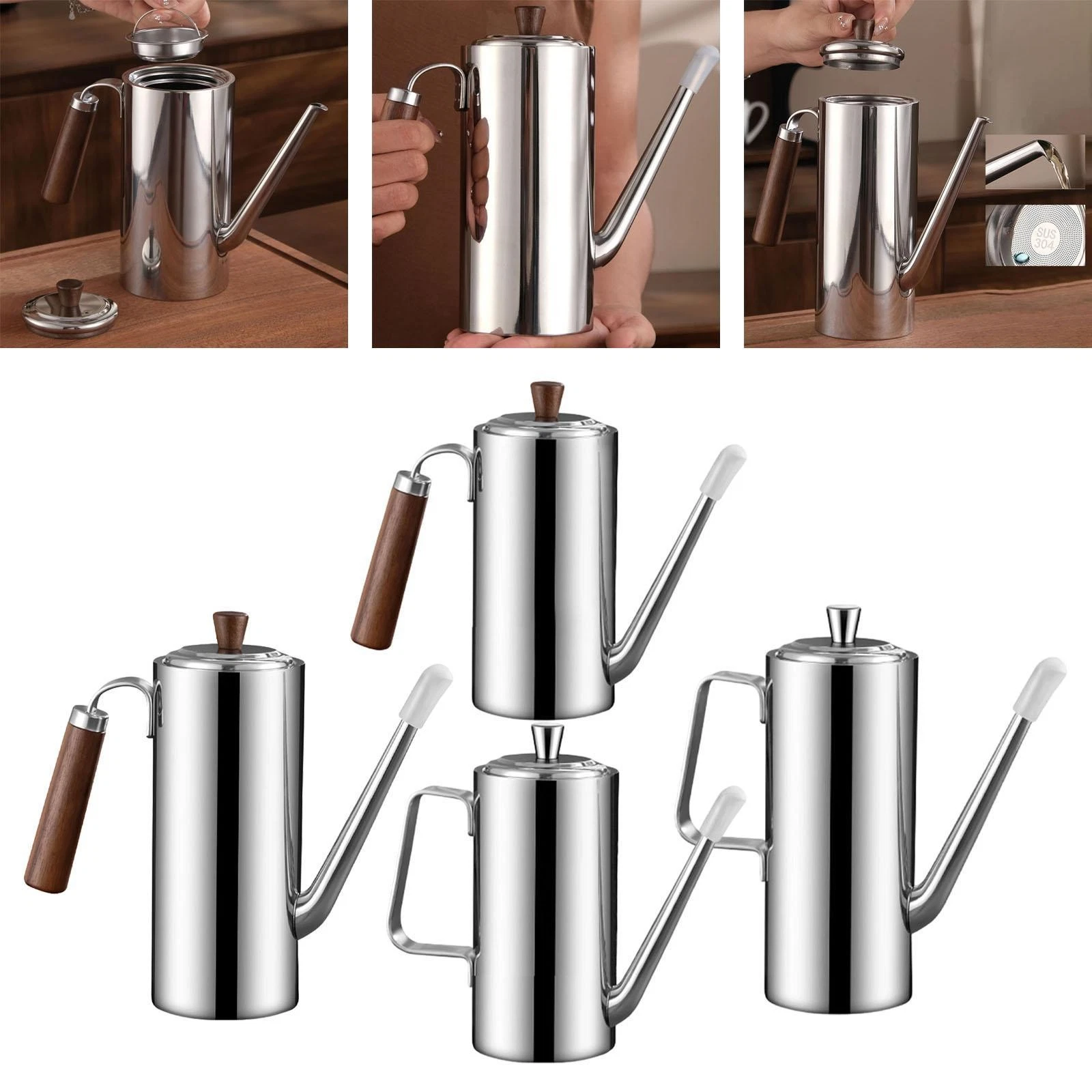 Olive Oil Dispenser Bottle Kitchen Use with Handle Easy to Clean Oil Bottle
Opens in a new window or