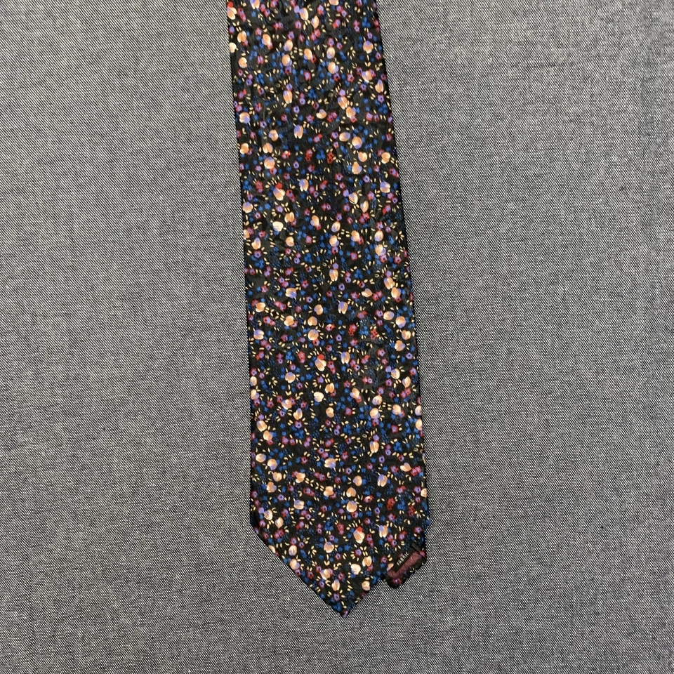 Corbata vintage Christian Dior Monsieur para hombre con patrón floral ropa formal para el cuello años 90 Foto 3 de 4