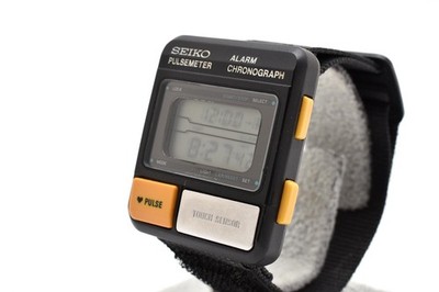 Near MINT] Vintage SEIKO PULSE METER S229-5001 Digital Quartz