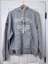 Reebok Philadelphia Eagles NFL Vintage Collection Hoodie Gray L