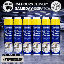 6x Multipurpose Foam Cleaner 650ML Car Fabric Leather Cleaning Spray HEM2+Airfre 6.41 per litre