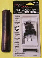 SKS RIFLE PARTS APERTURE SIGHT & WOOD HANDGUARD RUSSIAN TULA RARE LIMITED LOT