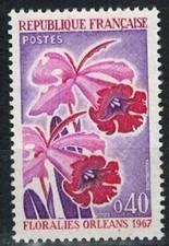 🦬Timbre N°1528- Luxe ** - Floralies Orléans - MNH** - 1967🦬