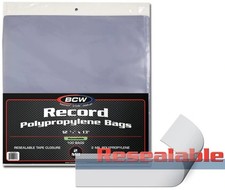 VINYL ACCESSORIES 12 INCH RESEALABLE OUTER SLEEVES - 2 MIL 100CT ACC NEW