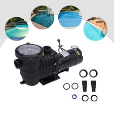 2HP Swimming Pool Pump Self Priming w/Strainer Basket In/Above Ground 115/230V