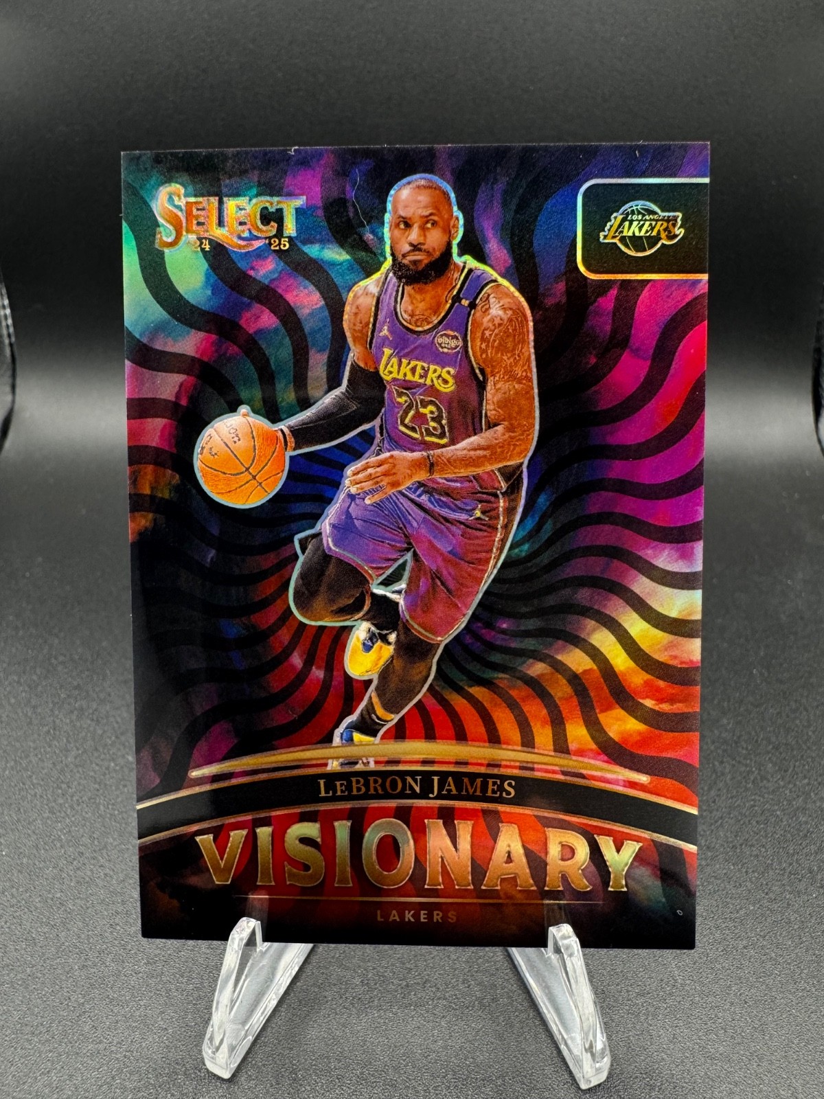 LeBron James Visionary Case Hit SSP 2024-25 Panini Select Lakers #11