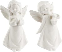 Deko-Figuren, Engel, 8Cm / 8,5Cm Hoch, Stehend, 2 StüCk