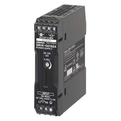 Omron S8vk-G03012 Dc Power Supply, 100/240V Ac, 12V Dc, 30 W, 2.5 A, Din Rail