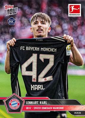 Topps NOW Bundesliga 2025/26 - Card 164 - Lennart Karl - Bayern München