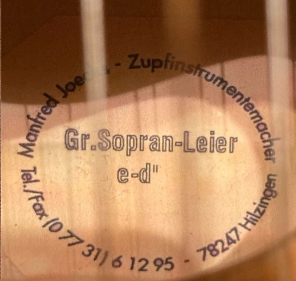 Grosse Sopran Leier Manfred Joecks 35 Saiten - Image 3 of 3