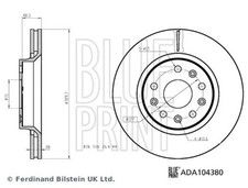 Blueprint ADA104380 Brake Disc Front Coated Fits Jeep Gladiator Wrangler