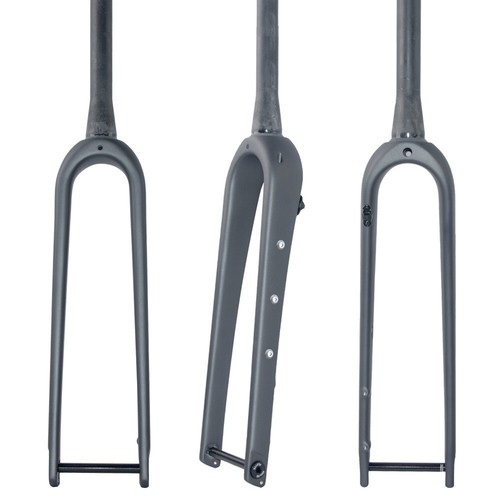 700C Carbon fiber bicycle 1 1/8 road Gravel bike Fork Flat Mount 12mm thru axle - Picture 12 of 12