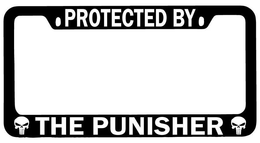 The punisher license plate cheap frame