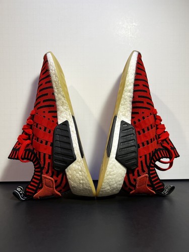 Adidas NMD R2 Primeknit Core rote Turnschuhe/Größe 5M - 6W - Bild 7 von 10