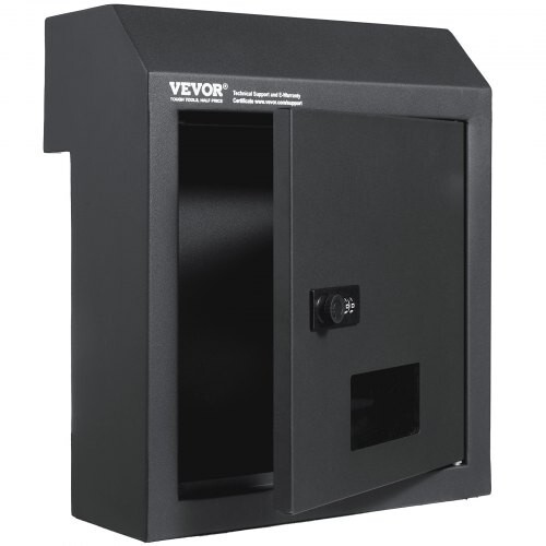 Key Drop Box Mailbox w/ Combo Lock, Dark Gray By Vevor - Picture 16 of 18