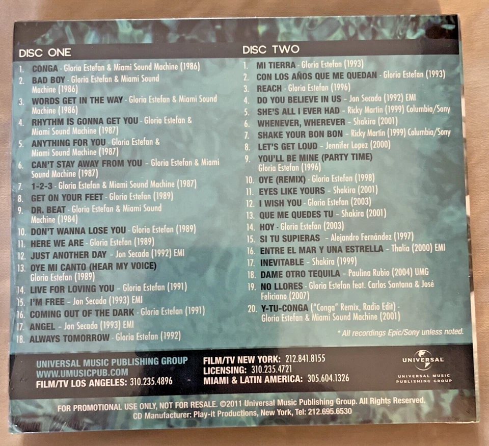 Gloria Estefan - The Estefan Catalog Universal Music Publishing 2 CD Set Sealed - Image 2 of 4