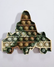 Fidget Toy Sensory Airplane Toy Stress Relief Bubble Popping Game Push And Pop