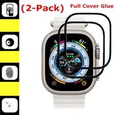 2X Tempered Glass Apple Watch Ultra 9 8 7 6 5 40/44/41/45/49 SE Screen Protector