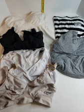 NURSING  PUMPING BRAS SIZE Medium - 3 Bras, 1 Cami  2 Nursing Covers