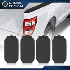 4pcs Fit For Factory Ford Truck Bed Rail Cap Bedrail Insert Plug Box F150 F250