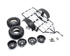 CARRELLO A DUE RUOTE NERO SCALA 1/10  TRASPORTO MOTO PER SCALER YA-0506  MAG1