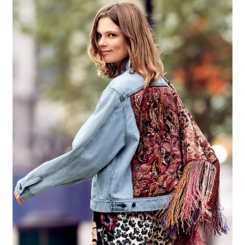Free People Paisley Quilted Patchwork 