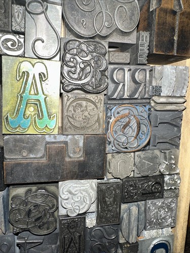 Print Blocks Dingbats Ornamental Borders Great Variety! Type Cut Blocks #AB - Picture 7 of 23