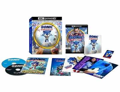 Sonic the Hedgehog Steelbook (Mini) [4K + Blu-ray] NEW(Sealed)-Free Box Shipping