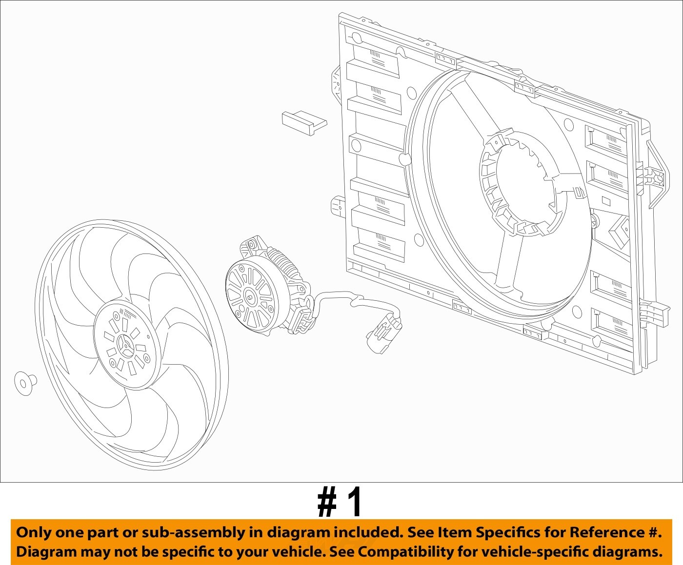 Buick GM OEM 17-18 Envision-Fan Shroud 84190683 | eBay
